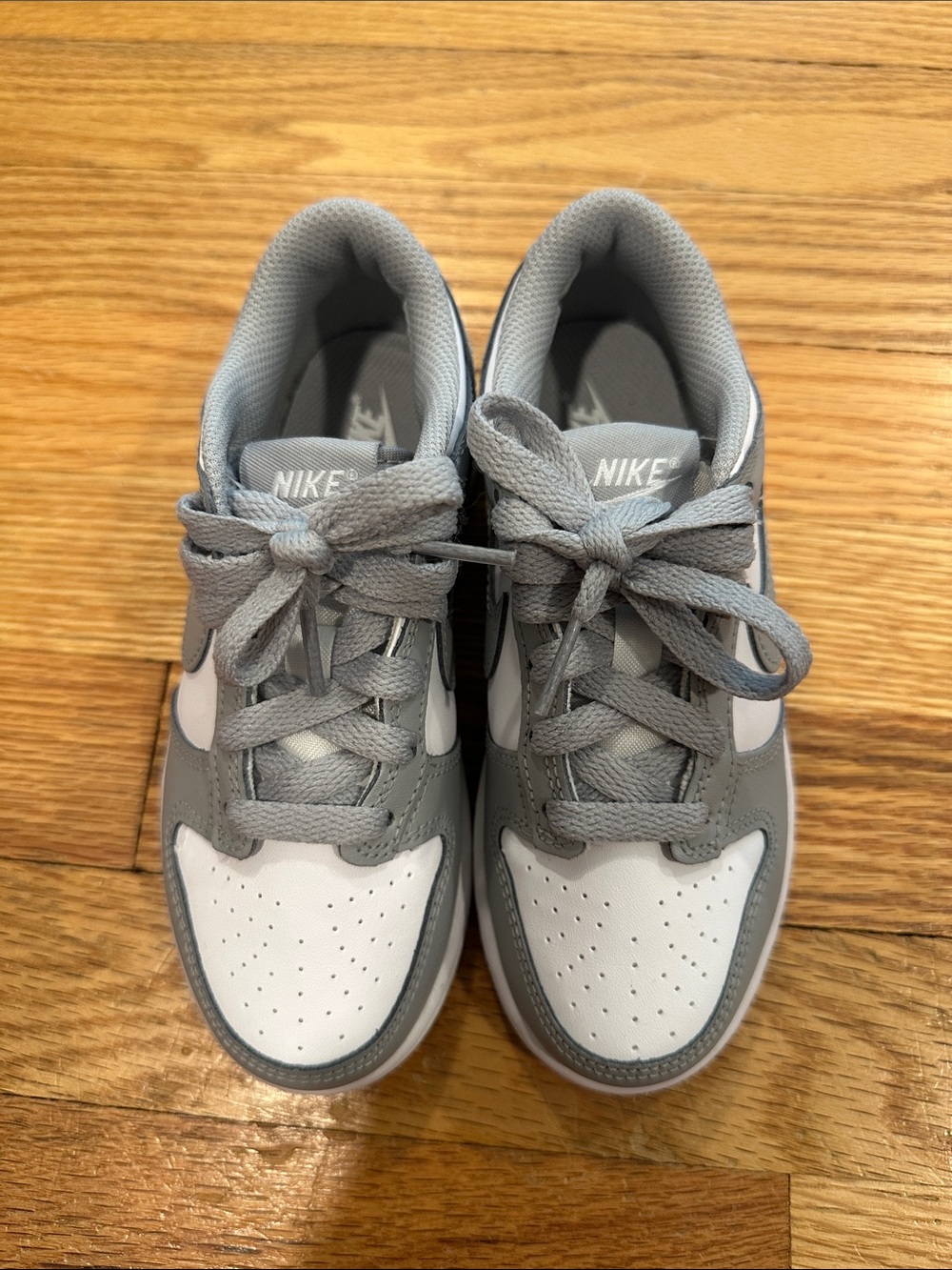 Nike Kids Gray and White Low-Top Sneakers - Youth
